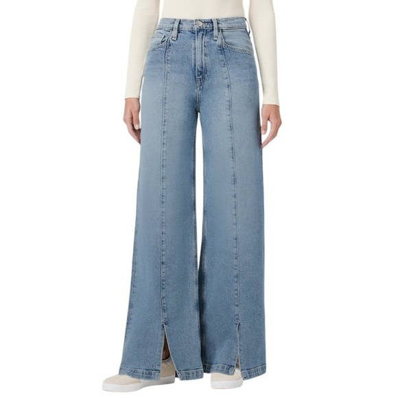 HUDSON Jeans Denim - Hudson Jeans James Caribbean Breeze Women’s High Rise Wide Leg Blue Jeans Flare